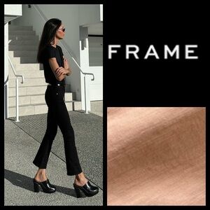 NWT Frame Denim Le Crop Mini Boot Jeans~ Clay